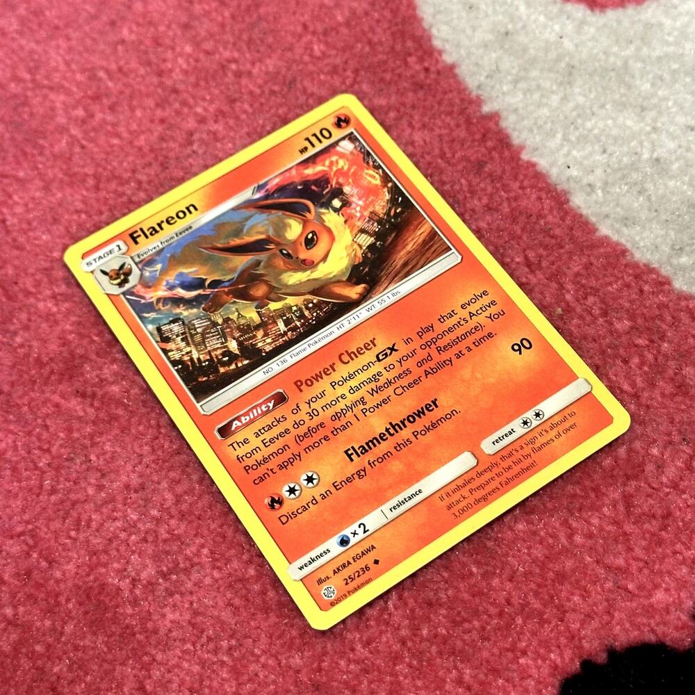 Flareon #25 – Pokémon Cosmic Eclipse – As Pictured